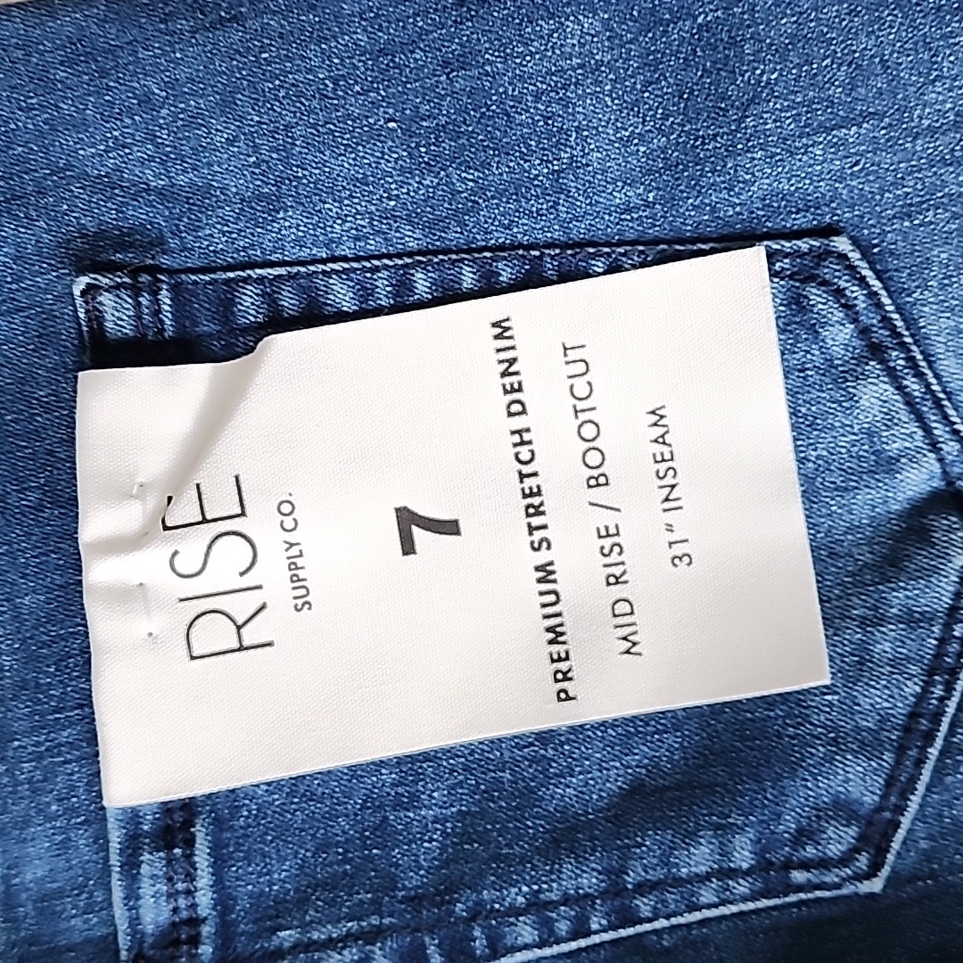 Rise Denim Mid-Rise Bootcut Jeans - Dark Blue Brand New — image 5 of 8